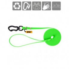 10159 10159 HONEYCOMB DOG LEASH WITH HANDLE 3Mx1CM GREEN