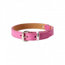 11110 11110 SOFT LEATHER COLLAR 16 MM X 40 CM FUCHSIA