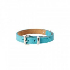 11117 11117 SOFT LEATHER COLLAR 25 MM X 60 CM AQUA BLUE