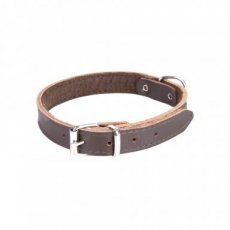 13614 13614 CLASSIC LEATHER FELT-LINED COLLAR 1,0x33 CM BROWN