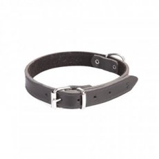 13625 CLASSIC LEATHER FELT-LINED COLLAR 1,2x41CM BLACK