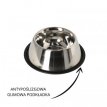 14506 14506 ANTI-SLIP STAINLESS STEEL SPANIEL BOWL 0,90