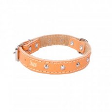 12051 LEATHER DECORATIVE FELT-LINED COLLAR 1,0X36CM NATURAL