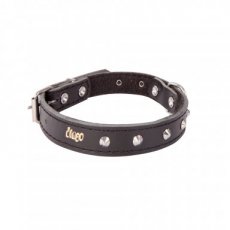 12054 12054 LEATHER DECORATIVE FELT-LINED COLLAR 1,2X36CM, BLACK