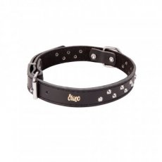 13769 13769 LEATHER DECORATIVE FELT-LINED COLLAR 2,5X65CM BLACK