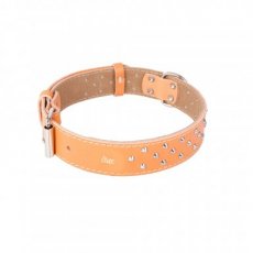 12489 12489 LEATHER DECORATIVE FELT-LINED COLLAR, 4,0X60CM NATUR