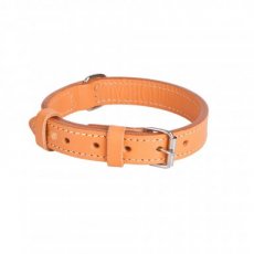 12511 12511 LTH DOUBLE COLLAR, 2,2X45CM, NAT