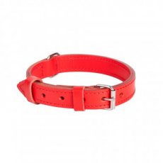 12518 12518 LTH DOUBLE COLLAR, 22mmx45cm red