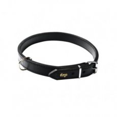 12514 12514 LEATHER COLLAR, LOOSE RING 2,5X65CM BLACK