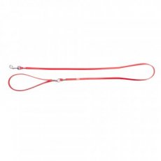 10017 10017 LEATHER LEASH RIVETED 125 X 0,6 CM RED