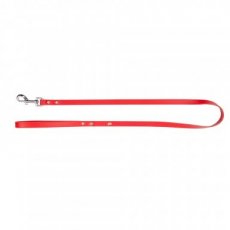 10023 10023 LEATHER LEASH RIVETED 120 X 1 CM RED