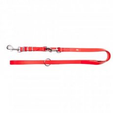 10309 10309 LEATHER LEASH SEWN 110-200 X 1,5 CM RED