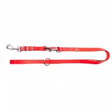 10299 LEATHER LEASH SEWN 200 X 2 CM RED