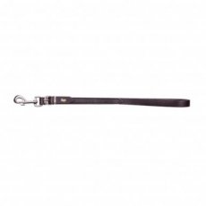 10534 10534 LEATHER SHORT LEASH SEWN 50 CM BLACK