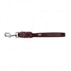 11307 11307 SOFT LTH SHORT PLAITED HANDLE LEASH 2,0X35 BROWN