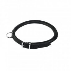 12248 12248 ROUND SOFT LEATHER COLLAR 1,2X55CM BLACK