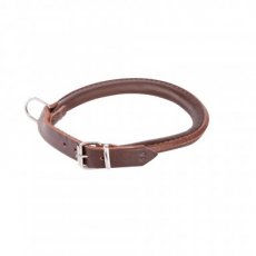 12255 12255 ROUND SOFT LEATHER COLLAR 1,2X55CM BROWN