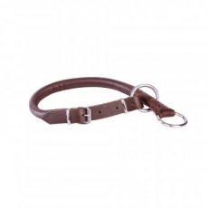 12240 12240 LEATHER ROUND CHOKE-COLLAR , 1,2x50CM, BROWN