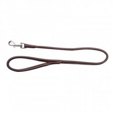 10113 10113 ROUND SOFT LEATHER SINGLE LEASH 1,2X90CM BROWN