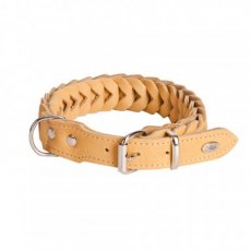 12110 12110 SOFT LTH COLLAR WITH HUSK SHAPE 3,5X60 NAT