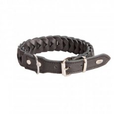 12167 12167 SOFT LTH COLLAR WITH HUSK SHAPE 3,5X60 BLACK