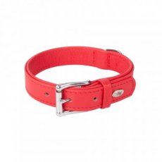 13802 13802 ROYAL LEATHER COLLAR 3,0x50 CM RED