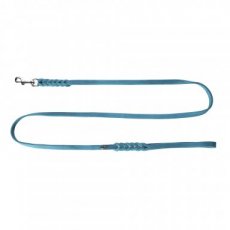 11041 11041 SOFT LEATHER LEAD,BRAIDED1,2x180 CM,AQUABLUE