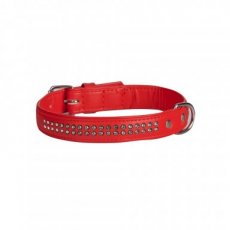 13942 13942 'GLAMOUR' COLLAR 2,2X47CM RED