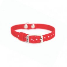 12589 12589 VELVET COLLAR, BROCADED 10MM X 28CM RED