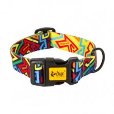 15381 15381 CITY GRAFFITI COLLAR ADJUSTABLE 45 X 2 CM