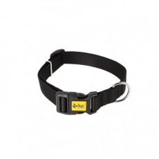 12702 12702 NYLON COLLAR, PLASTIC BUCKLE 1,0X30CM BLACK