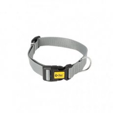 14557 NYLON COLLAR, PLASTIC BUCKLE 2,0X45 CM GREY