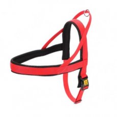 12915 12915 NYLON PULLING HARNESS SIZE M, RED-BLACK