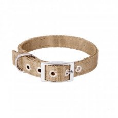 13202 13202 DOUBLE NYLON COLLAR 'EXTRA'  20MMX45CM KHAKI