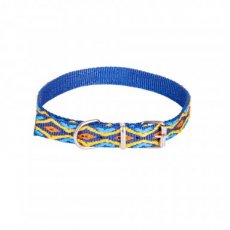 13544 13544 WINNETOU COLLAR, 1X35CM, METAL BUCKLE, BLUE