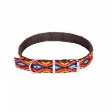 13537 13537 WINNETOU COLLAR, 2X55CM, METAL BUCKLE, BLACK