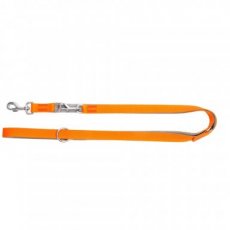 14739 14739  ENERGY SILVER EXTENDABLE LEASH, 2,5X220CM GREY-ORANGE