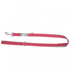 14438 14438 TWILIGHT SILVER EXTENDABLE LEASH 1,0X220CM CRIMSON-GREY