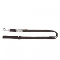 14442 14442 TWILIGHT SILVER EXTENDABLE LEASH 2,0X220CM BLACK-GREY