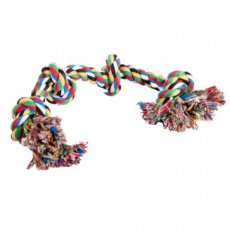 17415 17415 CORD DOG TOY 4 KNOTS 56 CM MULTICOLOR