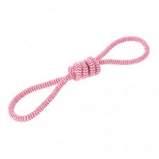 17440 17440 CORD DOG TOY TUG OF WAR PINK