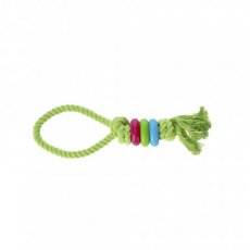 30078 30078 FRESH DOG CHASER+DENTAL RINGS 30 CM GREEN