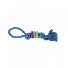 30079 30079 FRESH DOG CHASER+DENTAL RINGS 30 CM BLUE