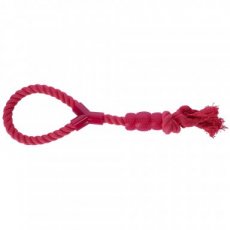 30080 30080 FRESH DOG CHASER CORD+DENTAL TUG 41 CM PINK