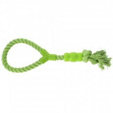 30081 30081 FRESH DOG CHASER CORD+DENTAL TUG 41 CM GREEN