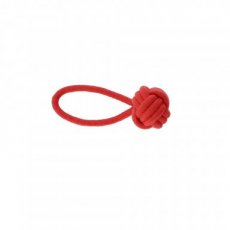 30088 30088 ENERGY CORD DOG BALL BRAIDED+HANDLE 6,5  RED