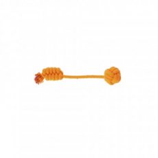 30099 30099 ENERGY DOG BALL+BRAIDED HANDLE 34 CM ORANGE