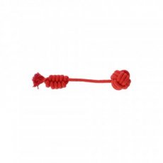 30100 30100 ENERGY DOG BALL+BRAIDED HANDLE 34 CM RED