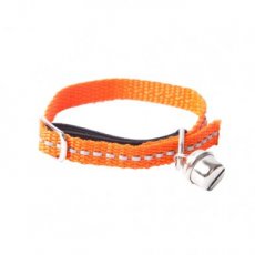 21532 'ENERGY' CAT COLLAR WITH REFLEX, 29CM ORANGE