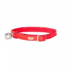 21271 BASIC' CAT COLLAR 1x34cm WITH BELL, RED